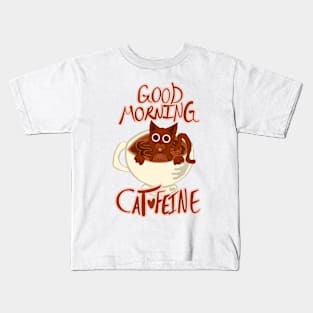 Good Morning Cat•Feine V26 Kids T-Shirt